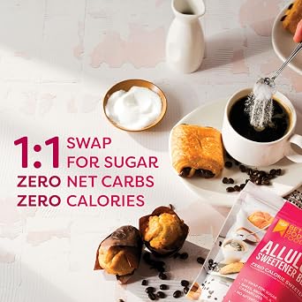 BetterBody Foods Allulose Sweetener 12 oz - Zero Calorie, Non-GMO & Gluten -Free, 1:1 Sugar Replacement with No Aftertaste, Perfect for Baking and Caramelizing
