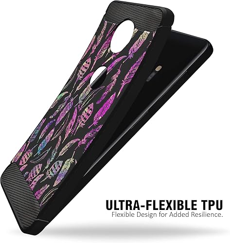 Miniatura 33 de CasesonDeck Funda ajustada compatible con Motorola Moto E5 Plus/Moto E5 Supra, fibra de carbono, protección contra golpes y caídas, TPU flexible
