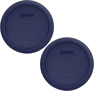 Pyrex 7201-PC 4 Cup Blue Food Storage Replacement Lid (2-Pac…