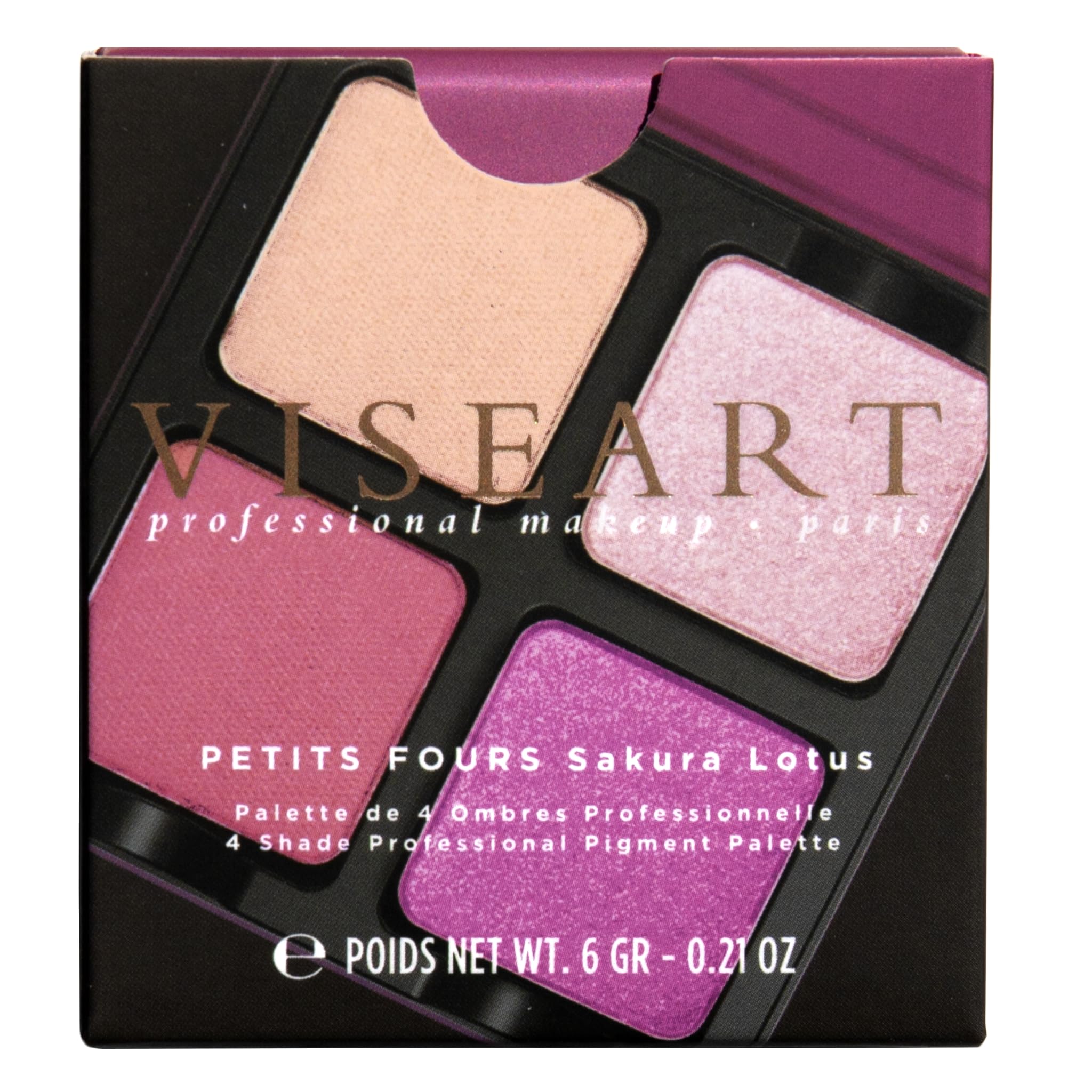 Petits Fours - Paleta de sombras de ojos Sakura Lotus de Viseart Paris para mujer, 0.21 onzas