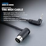 BOSS MIDI Câble (BMIDI-1-35) 1 Compatible avec le pied MIDI à 3.5mm Dispositifs