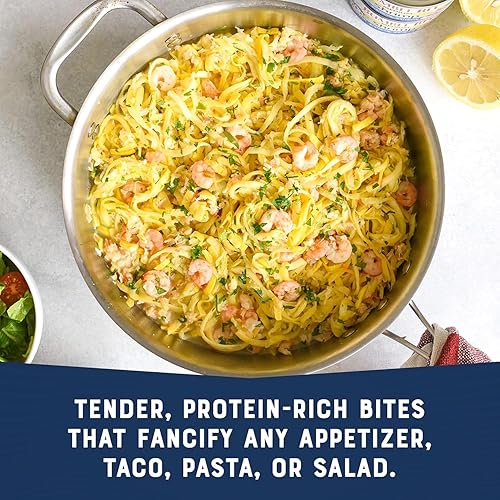 Miniatura 4 de Bumble Bee Camarones enlatados pequeños, latas de 4 onzas (paquete de 12)  Camarones capturados silvestres, 0.78oz de proteína por porción, sin