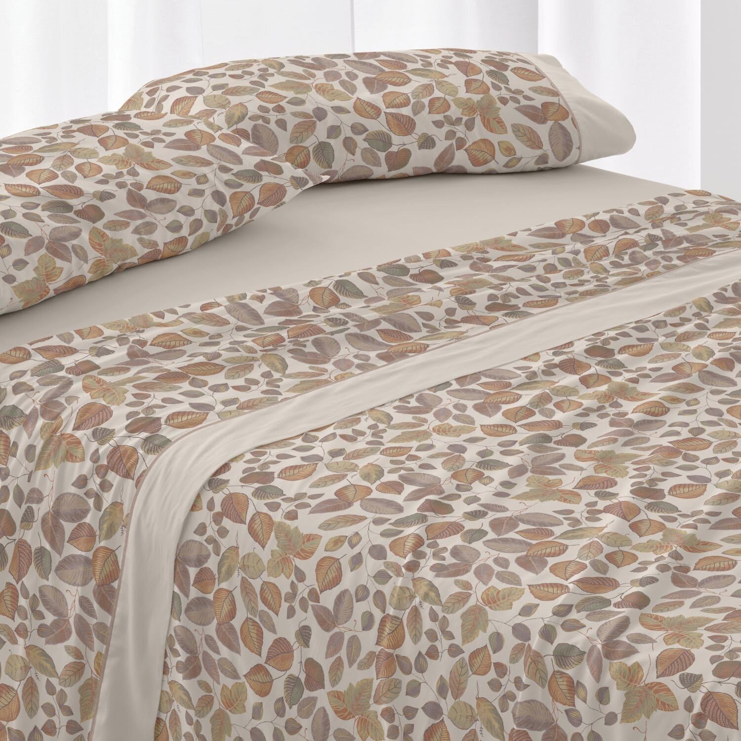 Burrito Blanco | Bedding Set | Bed 135 cm (+ Sizes Available) | Design 049 | Tan Color (135 x 190/200 cm.)