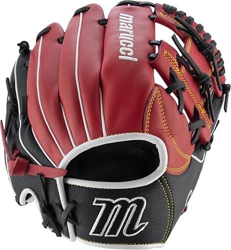 Miniatura 11 de Marucci Caddo Series V2 MFG2CD1000-R/BK - Guante de béisbol juvenil (10 pulgadas)