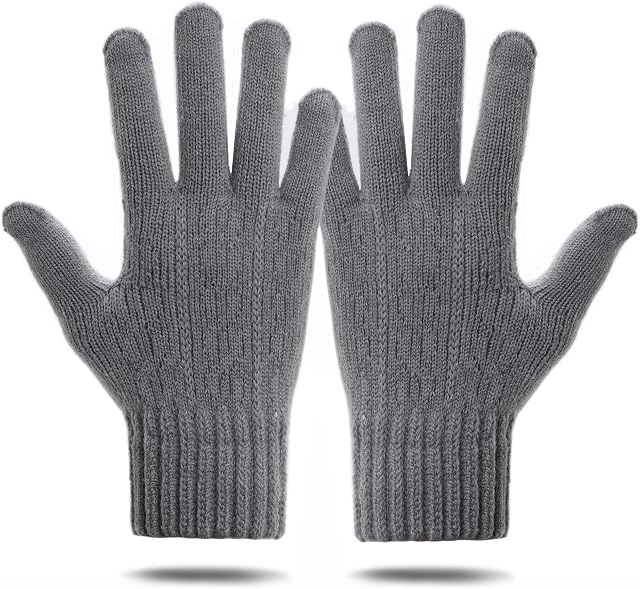 Thermal Gloves Womens Winter Touch Screen Gloves Knitted Warm for Women Ladies Girls Working Running Outdoor