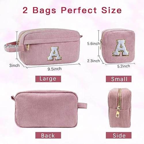 Miniatura 9 de Bolsa de maquillaje de 2 piezas, bolsa de cosméticos, pequeña bolsa personalizada, bolsa de aseo estética, bolsa de aseo de gran capacidad,