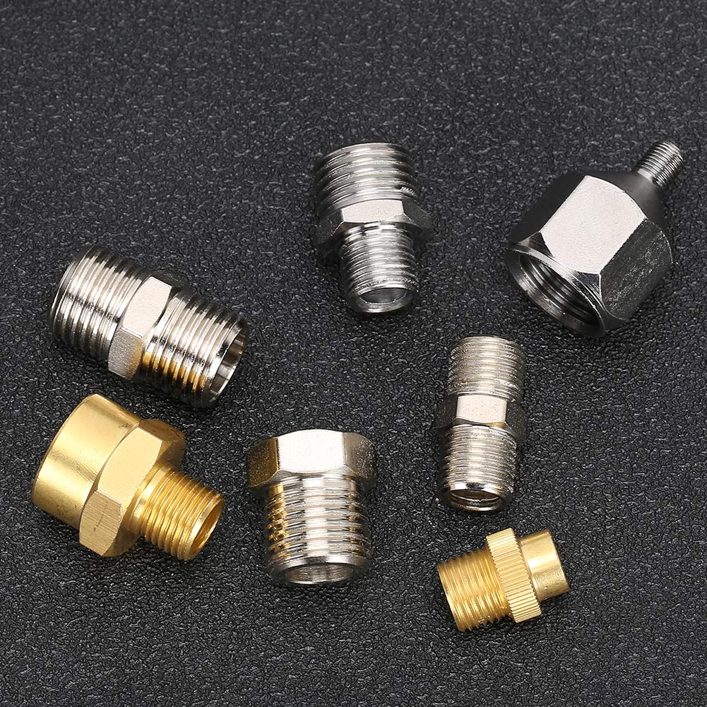 【𝐑𝐞𝐠𝐚𝐥𝐨 𝐝𝐢 𝐍𝐚𝐭𝐚𝐥𝐞】 Adattatore per compressore d'Aria Professionale, Kit Adattatore per aerografo Adattatore per Tubo dell'aerografo, 1 / 8in 1 / 4in BSP per la Riparazione del Tubo dell'