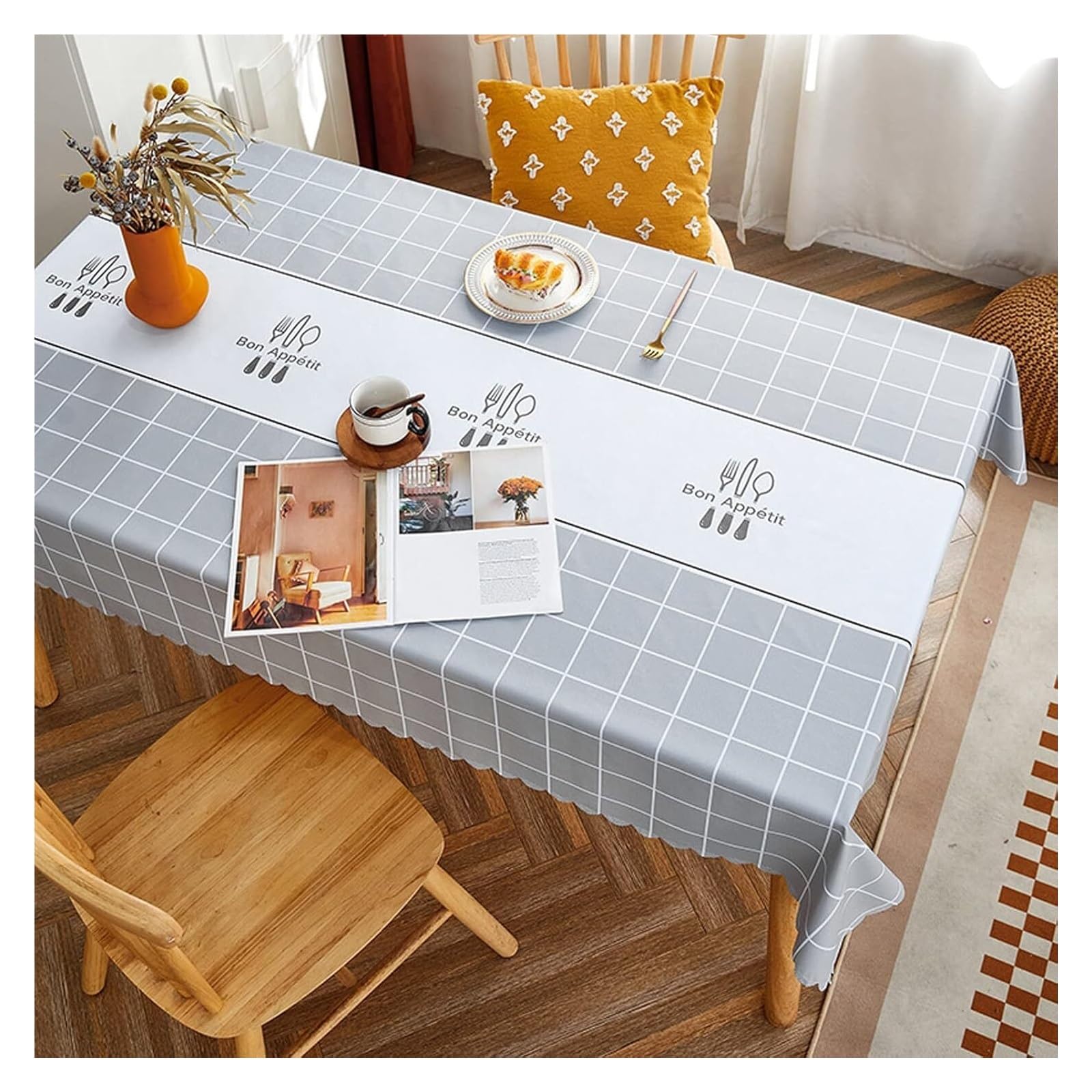 Nappe de table anti-plis pour simplifier la décoration de cuisine