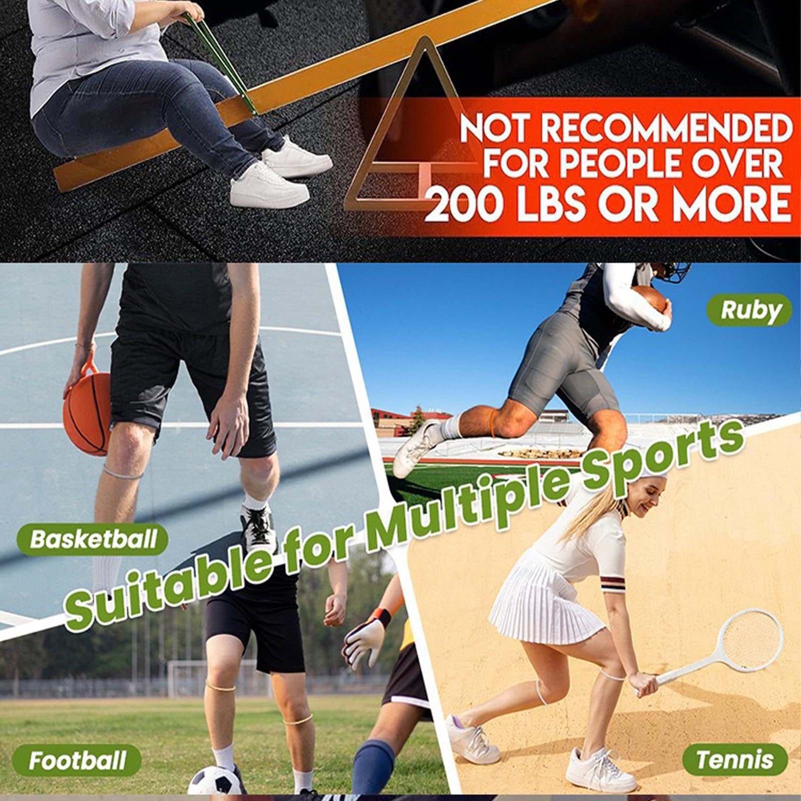 4 Pezzi Cinghia di Supporto per Tendine Rotuleo in Silicone Fascia Ginocchio a 360° Ginocchiera Flessibile Patellare per Stabilizzazione Durante Corsa Basket e Sport Uomo e Donna