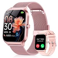 CASCHO Smartwatch Donna, 1.85'' Orologio Smartwatch con Effettua/Risposta Chiamate
