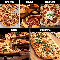 Vista 9 de Horno de pizza multicombustible para exteriores, horno portátil de 12 pulgadas a leña y gas con termómetro, manguera de gas y piedra para pizza