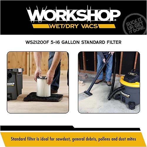 Miniatura 4 de Taller mojadoseco VACS de 3a 4.5-galones. filtro estándar para aspiradora