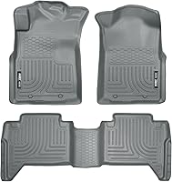 Vista 1 de Husky Liners Weatherbeater Alfombrillas de suelo Se adapta solo a Toyota Tacoma Double CAB 2005-2015 (cobertura de espacio para pies) Delantero