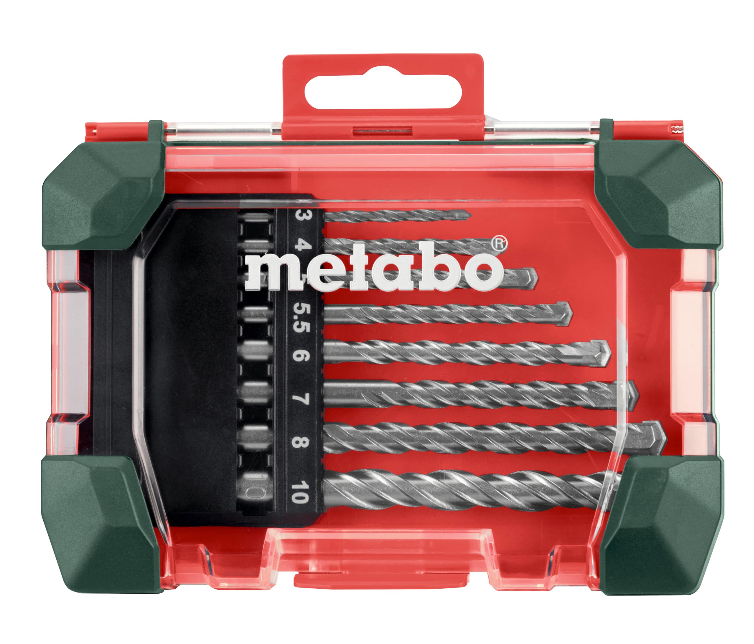 Metabo Steinbohrer-Kassette SP – 626706000 – Für Ziegel, Mauerwerk und Naturstein – 8-teilig