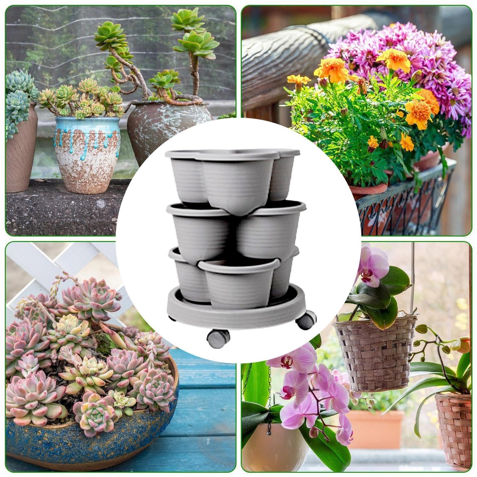 Vaso Impilabile Contenitore Per Vasi Da Fiori