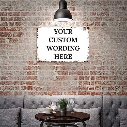 Miniatura 2 de Letreros personalizados personalizados estilo vintage retro metal letreros personalizados elegante letrero de lata rústico desgastado cocina bar pub