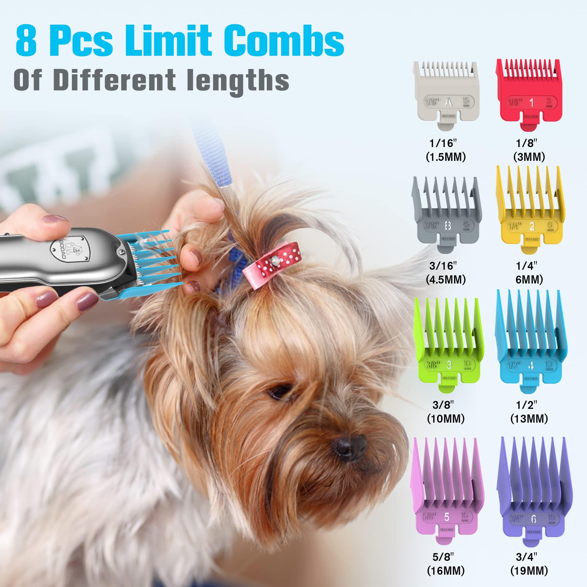 Tagliacapelli per cani per toelettatura senza fili per cani, peli spessi con lame in metallo, rasoio elettrico ricaricabile per toelettatura, kit per toelettatura animali domestici a basso