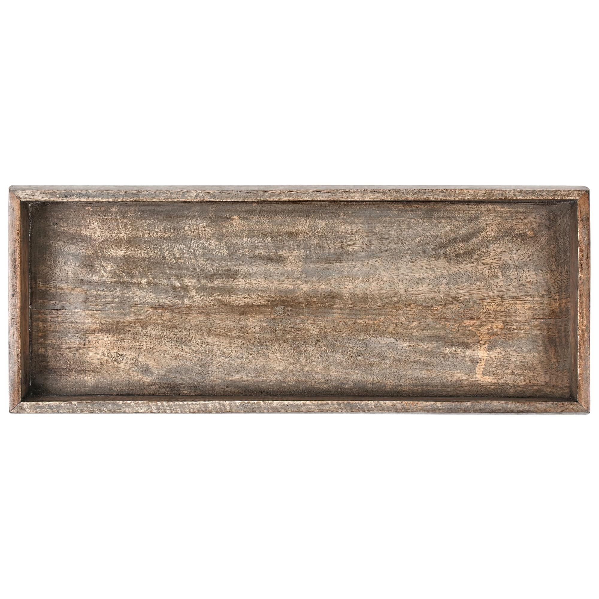 Beliani Bandeja Decorativa Elegante Expositor Pasteles de Madera de Mango marrón Damietta