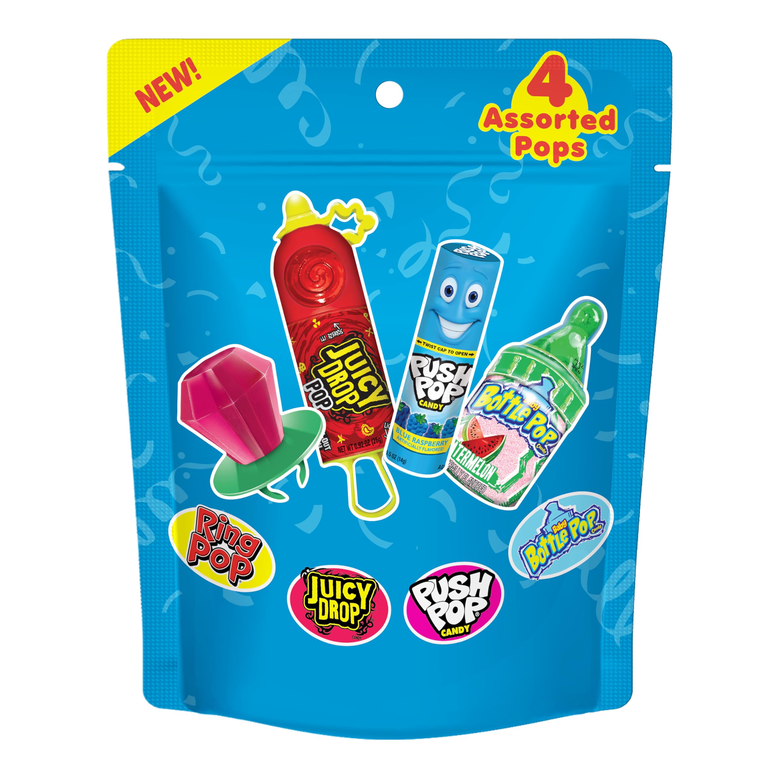 Bazooka Candy Brands Easter Candy Variety Pack Bag, 4 Ct Individually Wrapped...