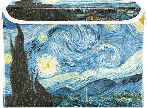 Miniatura 9 de Contenedores de almacenamiento plegables con tapas, cubos de almacenamiento de tela decorativos, organizadores de armario y cestas de Flores de