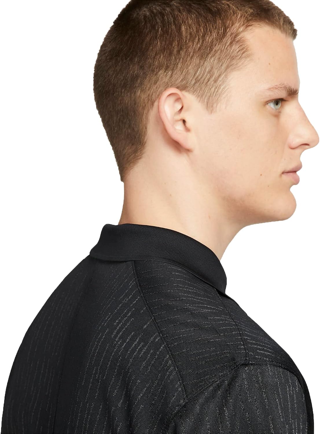 Nike Dri-FIT Victory+ Men's Golf Polo (as1, Alpha, m, Regular, Regular, Black/White)
