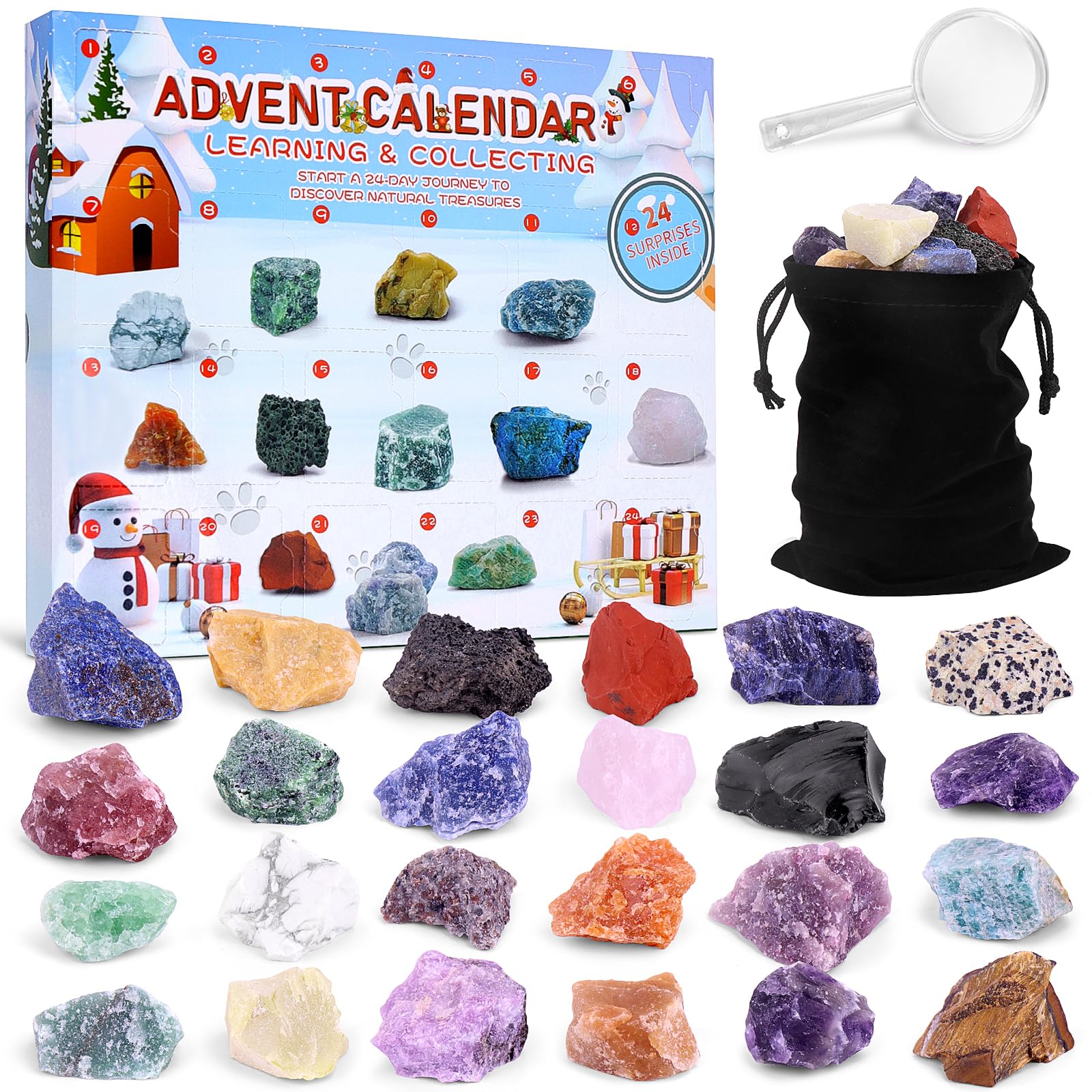 Amazon.com: 2023 Gemstone Advent Calendar for Kids - 24 Days Christmas  Countdown Surprises with Crystals, Minerals & Rocks, Scientific Gift for  Kids Geology Enthusiasts : Home & Kitchen