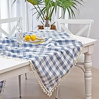 Vista 27 de Table Cloth Rectangle Table-Rustic Gingham Tablecloth Buffalo Plaid Table Cloth for Thanksgiving Christmas Kitchen Dining Room