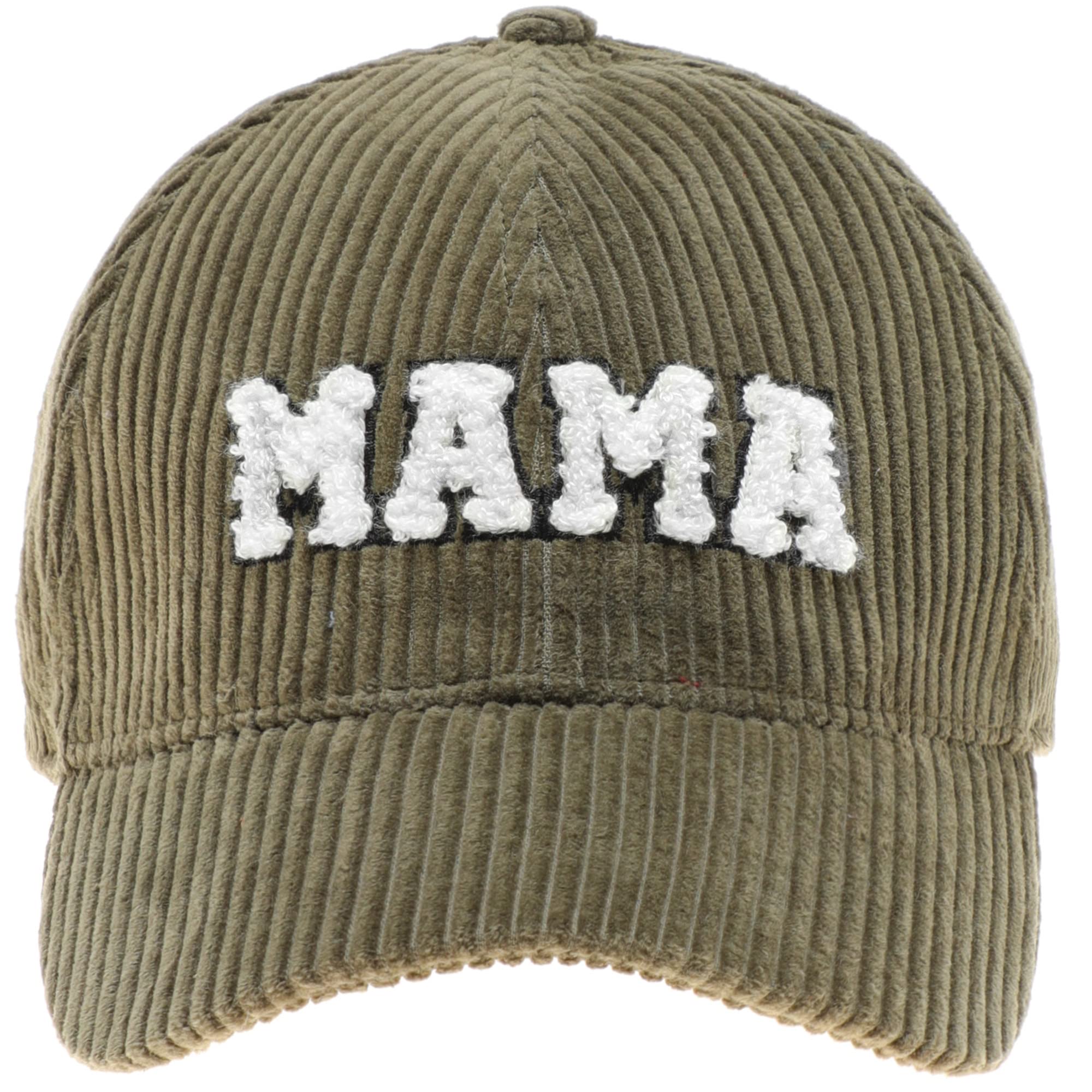 MIRMARU Women's 100% Cotton Corduroy Baseball Cap with Chenille 3D Patch Embroidery - Adjustable Hat