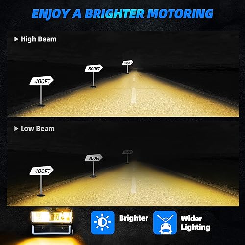 Miniatura 2 de AUTOSAVER88 Conjunto de faros LED DRL compatibles con Chevy GMC CK Suburban Tahoe Yukon 1990-2000, par de faros delanteros de repuesto con luz de