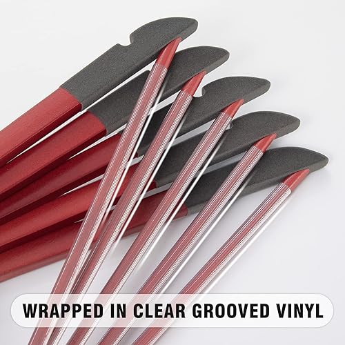 Miniatura 7 de Perchas de madera natural maciza, paquete de 10 perchas resistentes con acabado liso con barra antideslizante para pantalones, muescas cortadas con