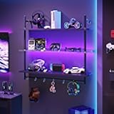 Bestier Gaming LED Floating Shelves for Wall, 41
