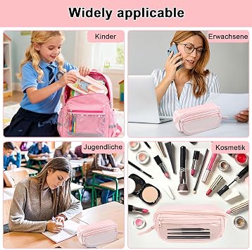 Large Capacity Pencil Case with 9 Compartment,Pencil Case for Boys Girls