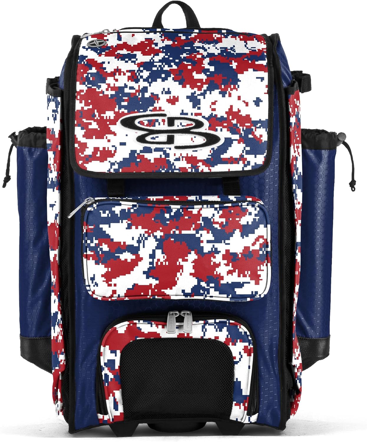 Boombah Catchers Superpack Hybrid Rolling Digital Camo Bat Bag - Multiple Colors - Wheeled & Backpack Version