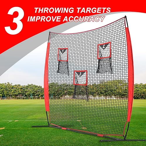 Miniatura 4 de ANDGOAL Red de patadas de fútbol red de lanzamiento de fútbol red de fútbol para patear lanzar red de patadas para fútbol con bolsa de transporte