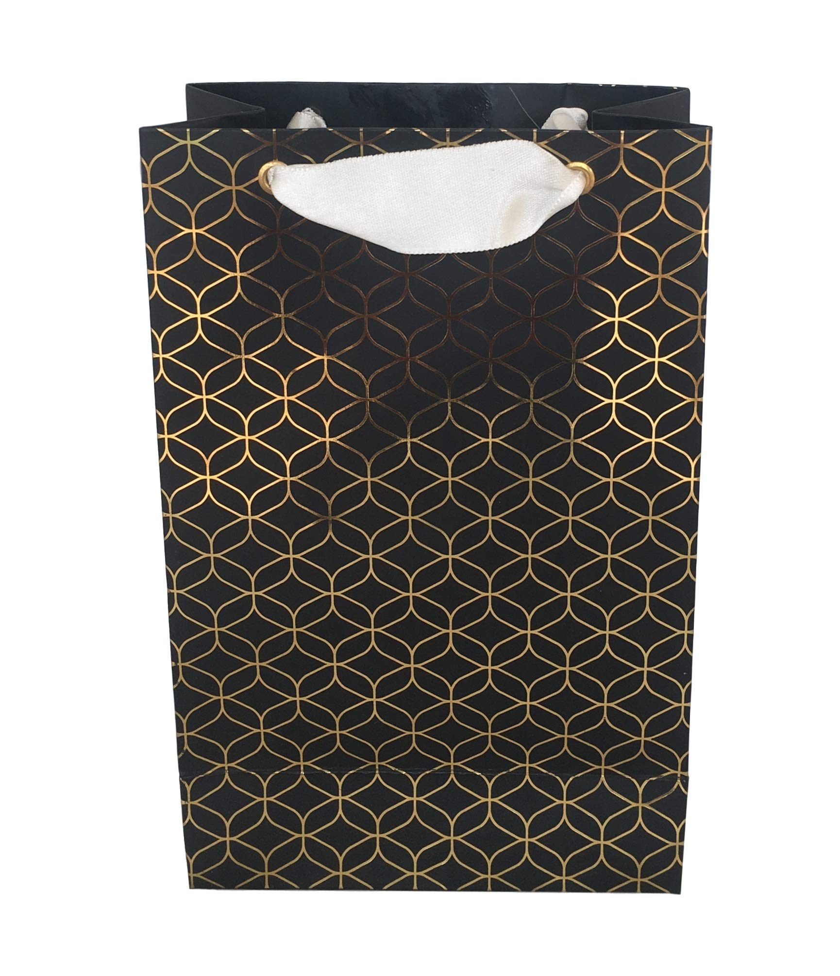 Aakar Pack of 3 laminated paper gift bags for return gifts, presents in bulk, size (14 x 8.9 x 17.8 cm) (Black Marble) (B08BXW8CF2) Amazon Price History, Amazon Price Tracker