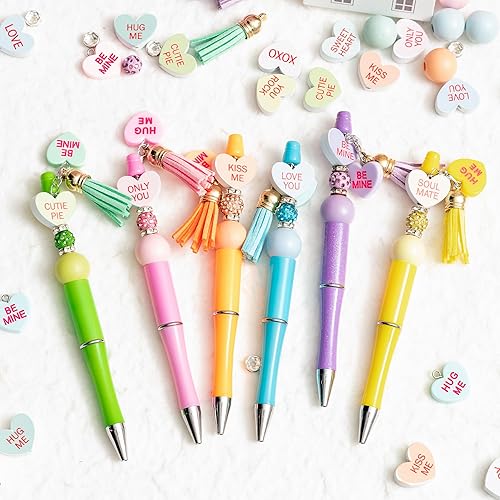 Miniatura 4 de Bolígrafo del Día de San Valentín - 188 piezas Regalos de Intercambio del Día de San Valentín Bolígrafos Retráctiles de Punta Media Fina a Granel