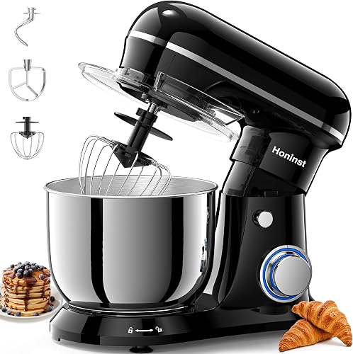 4QT Electric Stand Mixer, 10-Speed Tilt-Head Compact Kitchen Mixer