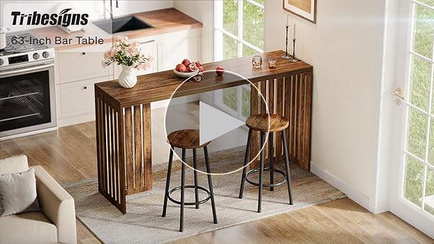 BAR COUNTER TABLE SMBT×NTF Amazon.com: Tribesigns Bar Table, 63-Inch Counter Height Pub