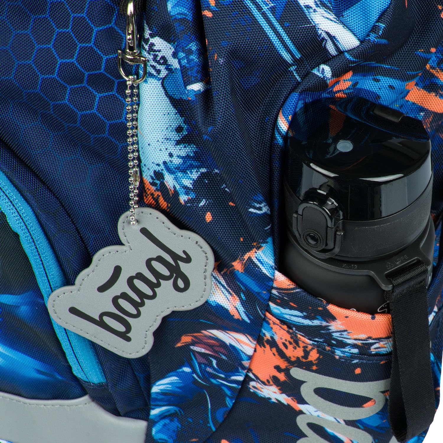 Baagl Schulranzen für 1. Klasse Jungen, Airy Schulrucksack, Ultraleicht Schule Tasche Kinder, Schultasche, Grundschule Ranzen (Motorrad)