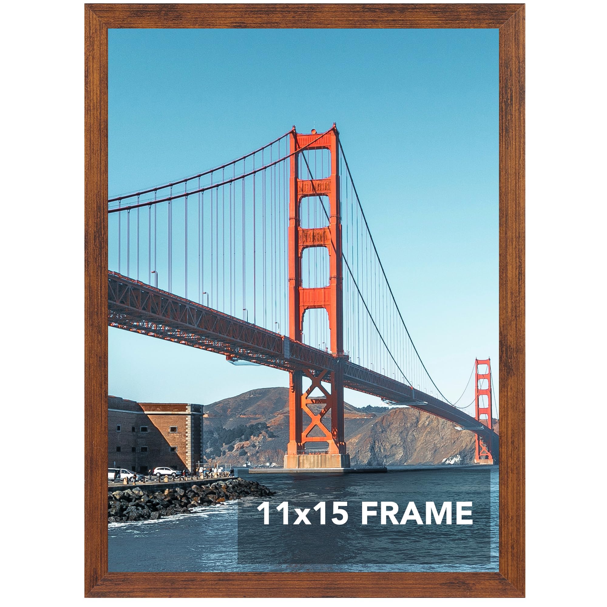 OMISHE 11x15 inch Picture Frame Bronze for Wall Hanging, 11 x 15 Frame Wall Gallery Photo Frame, Bronze