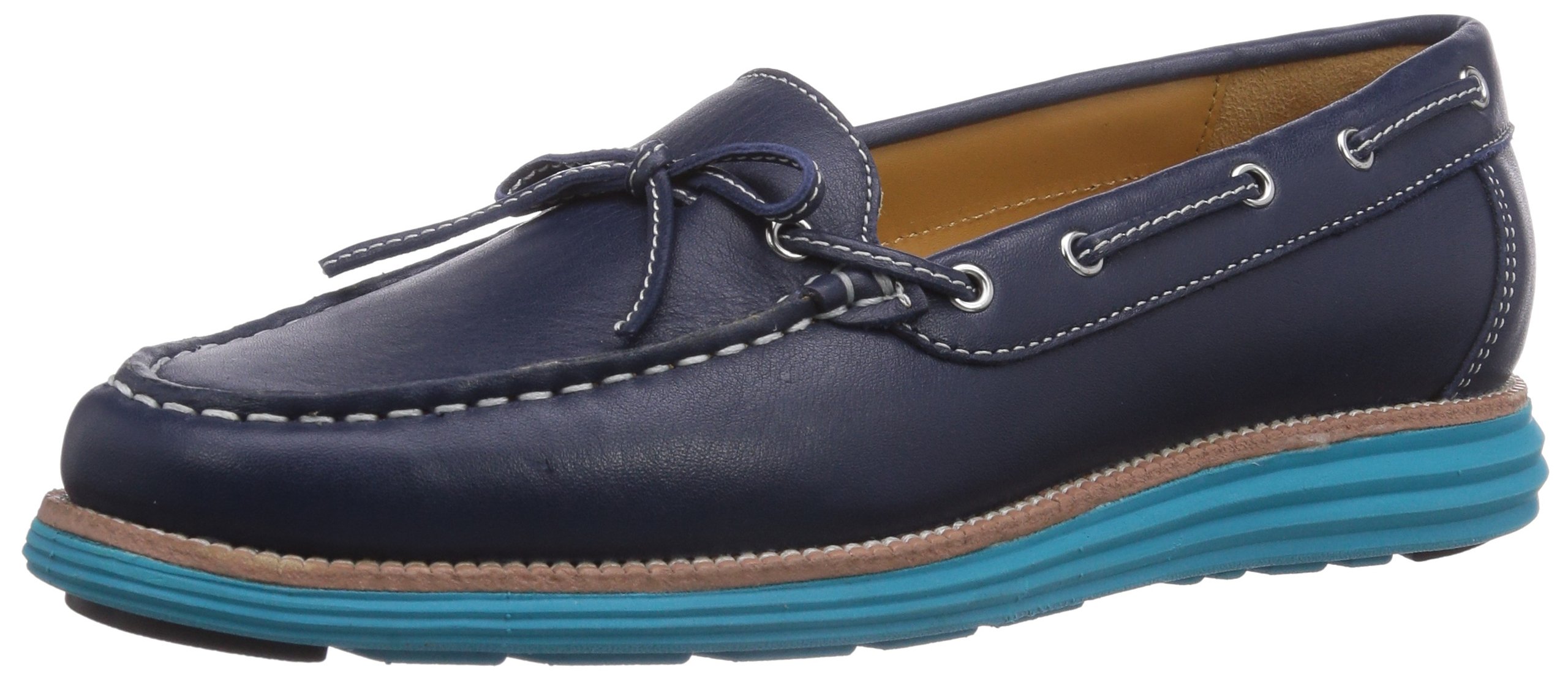 chung shi Women's Sensomo IV Loafer, Navy/Türkis, 38 EU