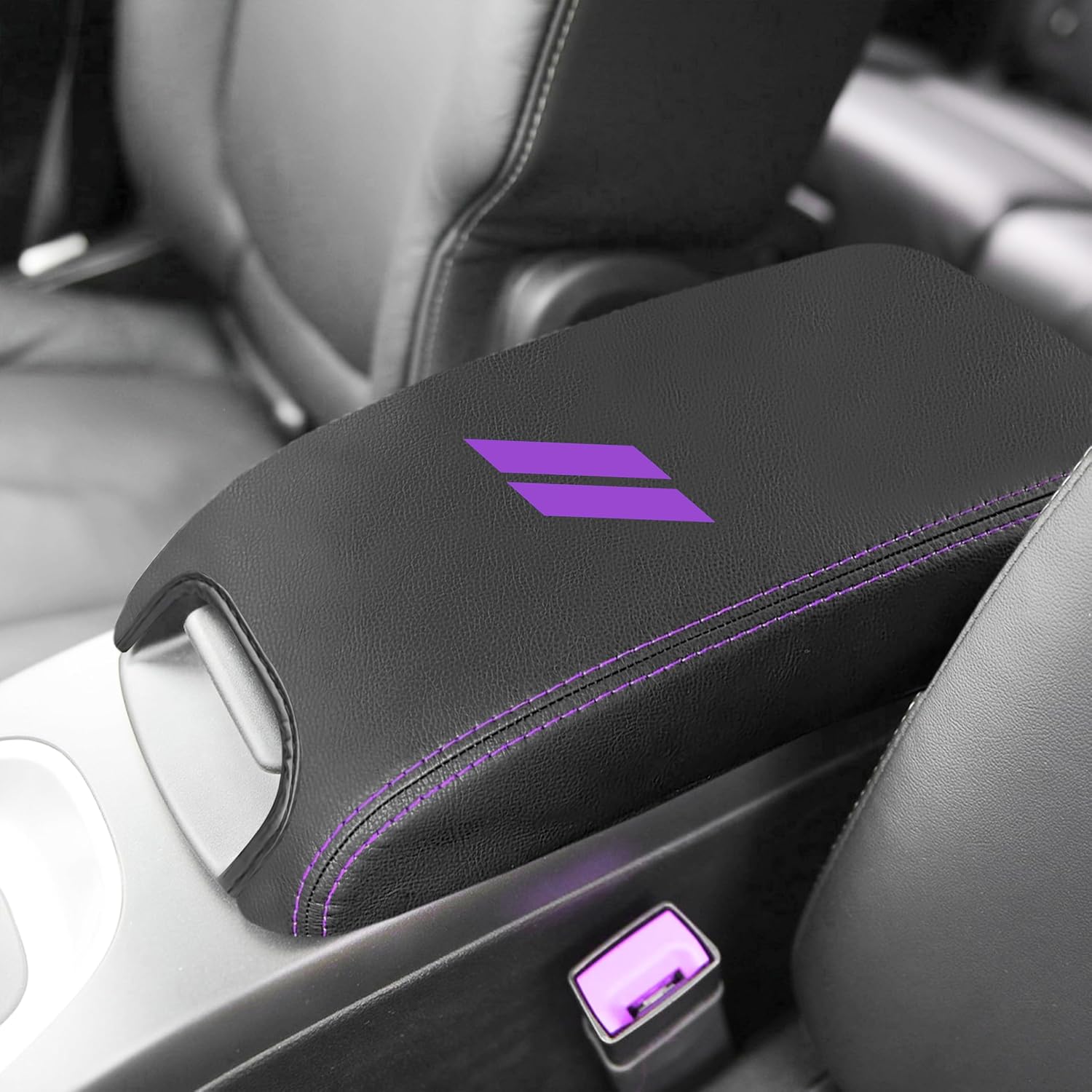 YOSRTER Center Console Armrest Cover for Dodge Journey Accessories 2011-2018 2019 2020 Anti-Scratch Leather Center Armrest Box for Dodge Journey Interior Accessories (Carbon Fiber Red)