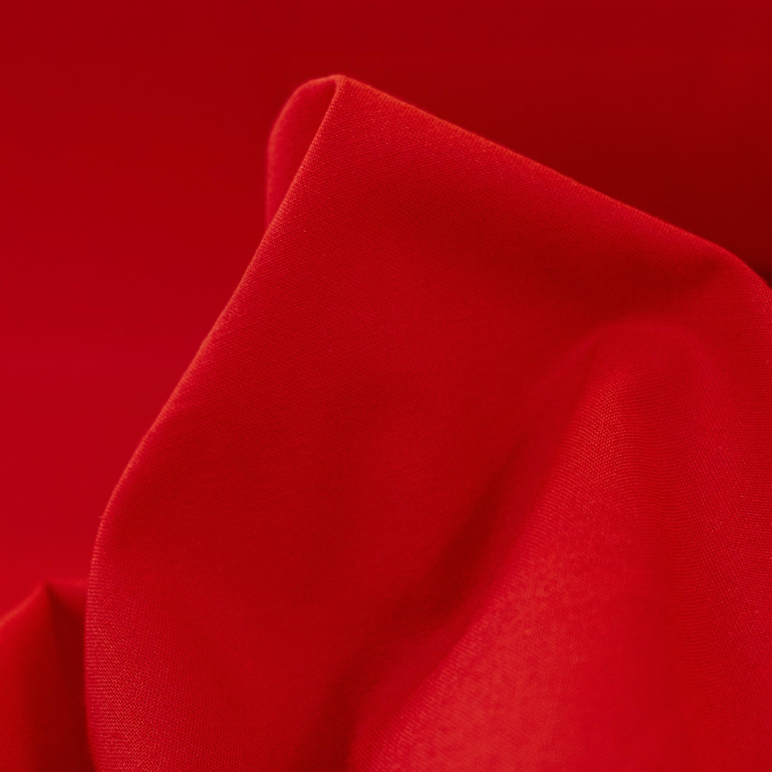 DreamRoots Stoffa cotone al metro 1Mx160cm 145 g/m² - Tessuti per tende a metro da interno, cucito creativo - Tessuto a metraggio, Rosso