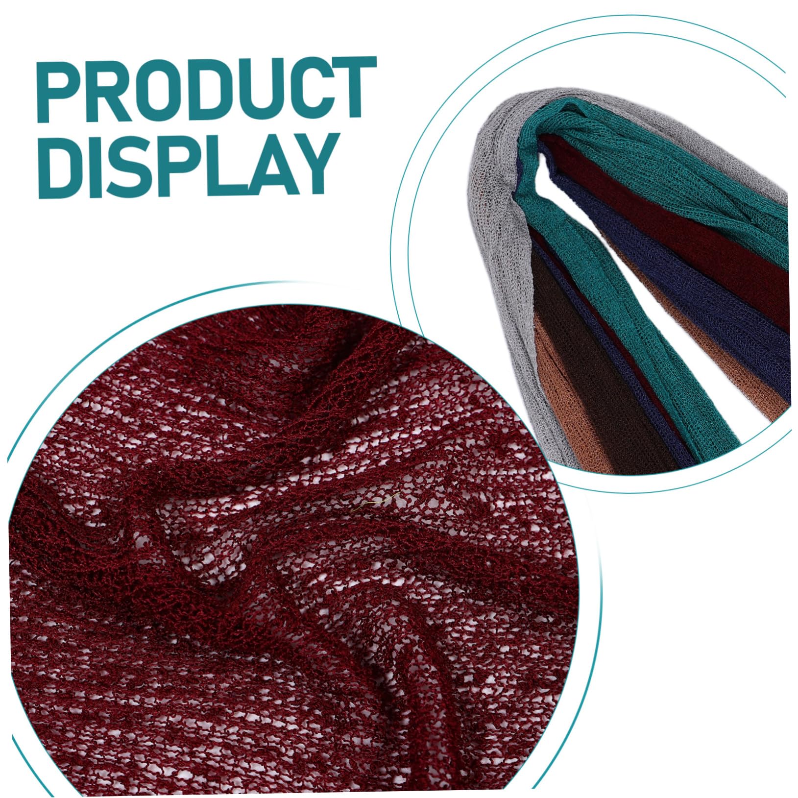 FRCOLOR 6piezas Manta para Fotografía de Recién Nacidos Mantas Elásticas para Sesiones de Fotos Accesorios Cómodos para Fotos de Bebés Conjunto para Recién Nacidos