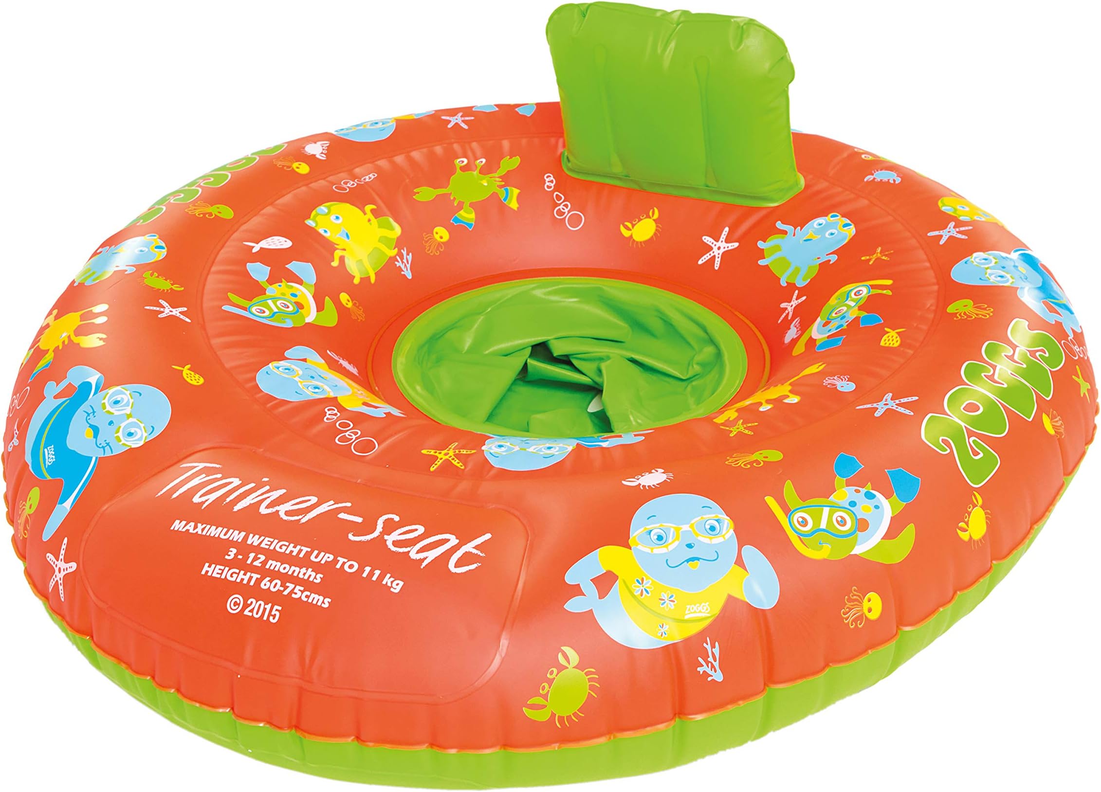 Zoggs Baby Zoggy Inflatable Trainer, Swim Seat