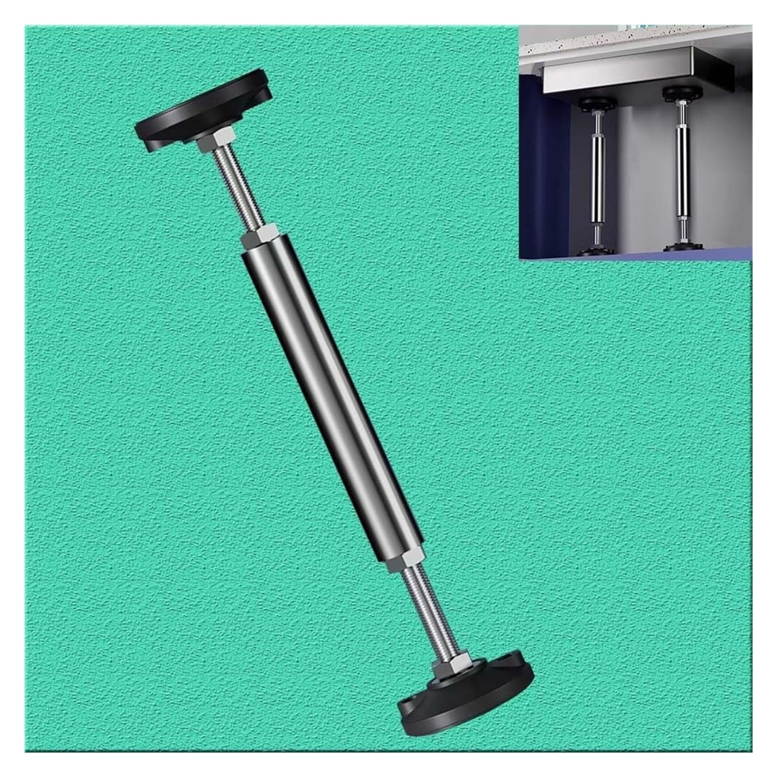 Zxgrfdefa One Color Sink Support Legs, Undermount Basin Brackets Drill Freeadjustable Sink Support Polesstainless Steel Telescopic(Height 37 42Cm)