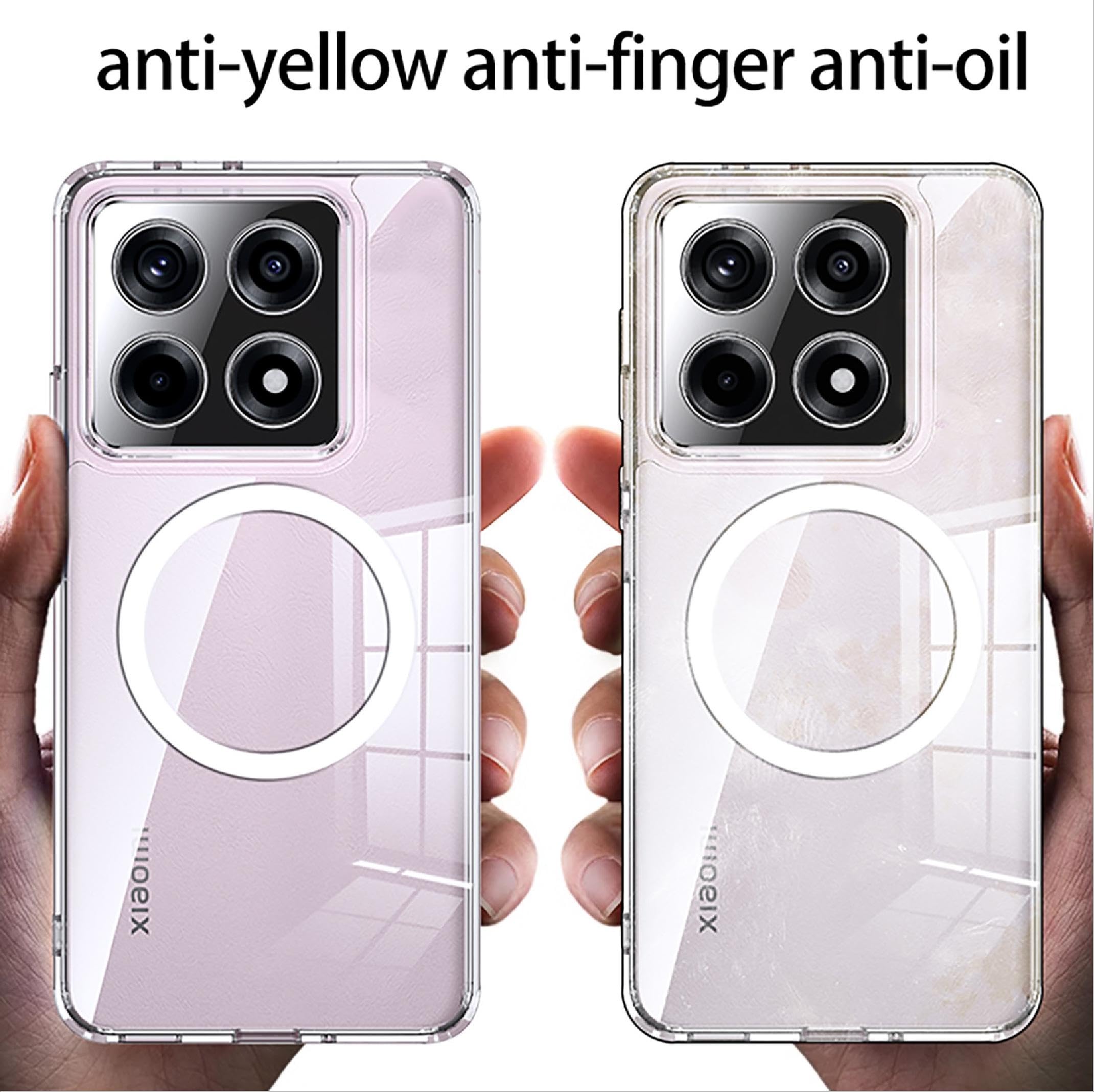 teroxa Funda magnética para Xiaomi 14T Pro[Compatible con MagSafe] Slim