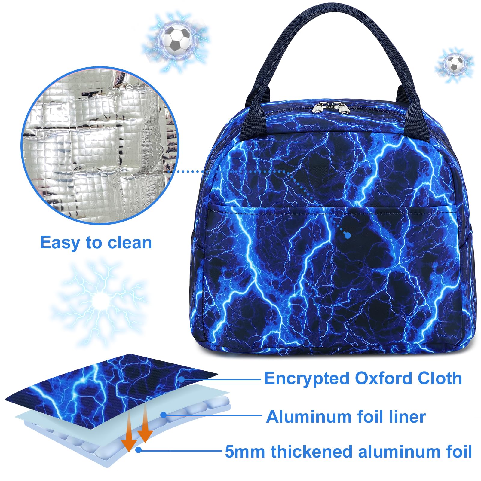 LEDAOU Mochila escolar para jóvenes y adolescentes, para niñas, para el tiempo libre, Fútbol de re, large, Mochila escolar