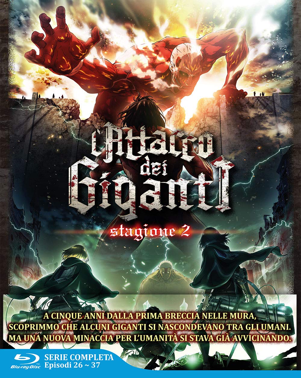 Attacco Dei Giganti (L') - Stagione 02 The Complete Series (Eps 26-37) (3 Blu-Ray)