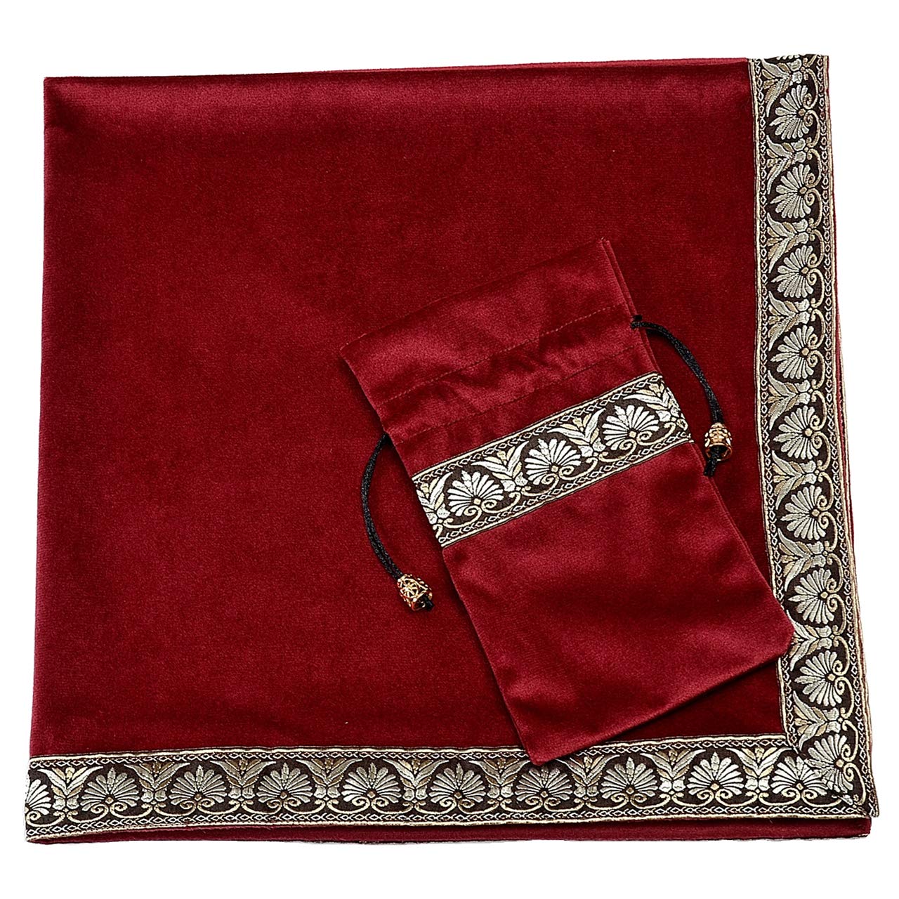 【現物限り⭐︎B品】海外製ロココ調ベルベット✖️タッセルタロット用テーブルクロス Amazon.co.jp: Kuai タロットクロス 68×68cm 2点セット 3点